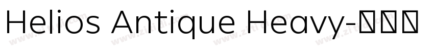 Helios Antique Heavy字体转换